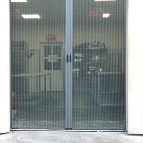 Cửa lưới chống muỗi xếp 2 cánh màu ghi DX 15 - Ảnh 5