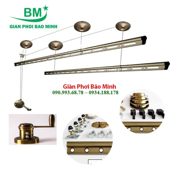 Giàn Phơi Thông Minh Gắn Trần Sankaku M2