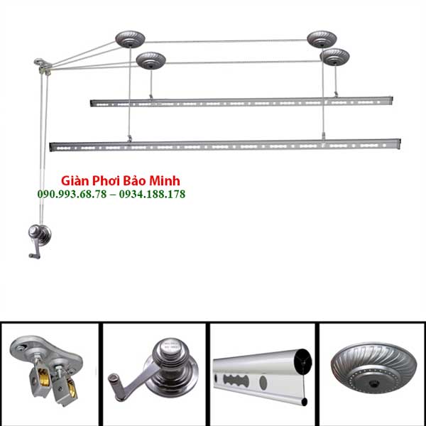 Giàn Phơi Hòa Phát KS990 Chính Hãng